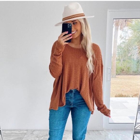 Hope’s Free to Be Sweater Camel Small - Picture 2 of 4